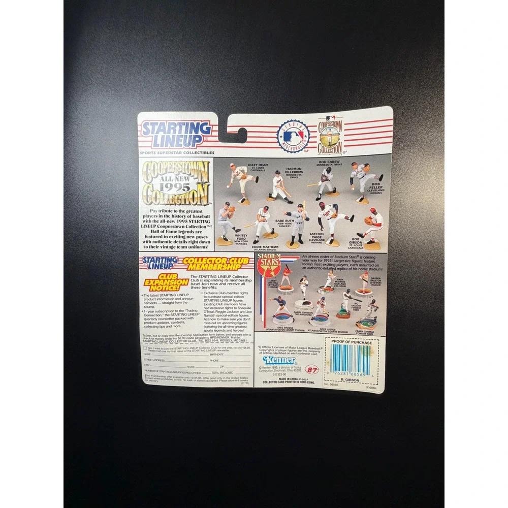 1995 Starting Lineup Bob Gibson Cooperstown Collection St Louis Cardinals Kenner
